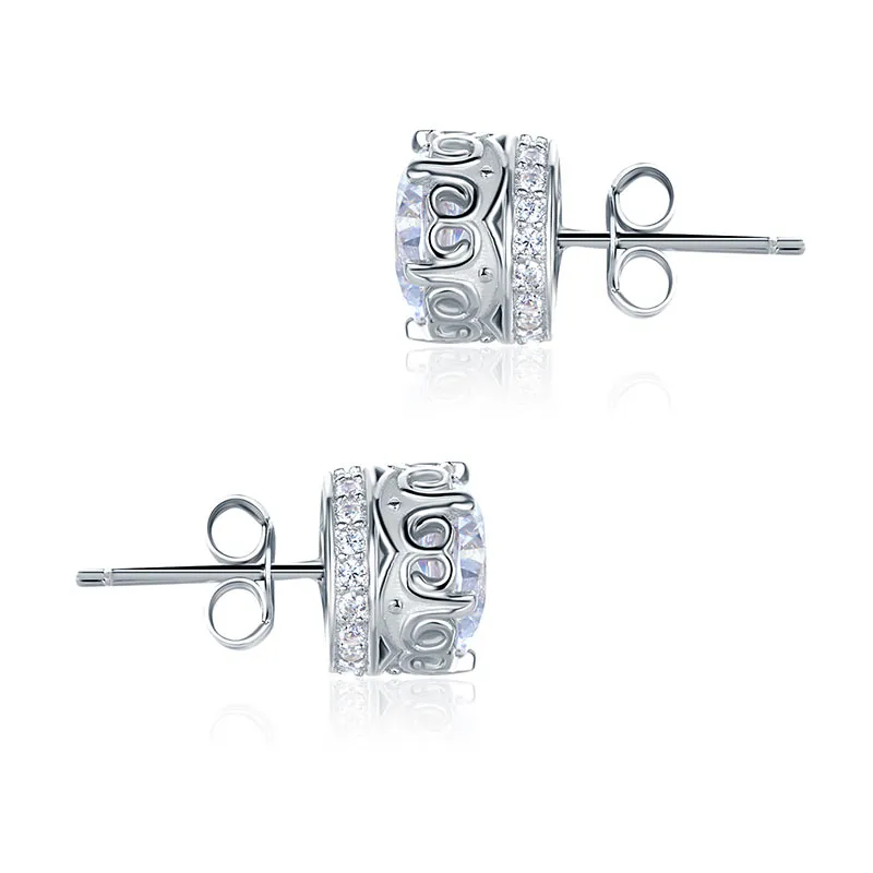 1.5 Carat Vintage Style Stud 925 Sterling Silver Earrings Jewelry XFE8106