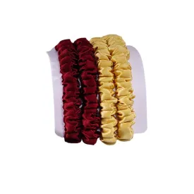 4 Pack Skinny Silk Hair Ties - Nobility - dropshipping