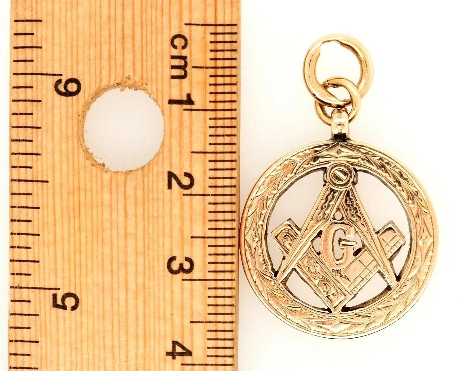 9ct Rose Gold Masonic Lodge Pendant