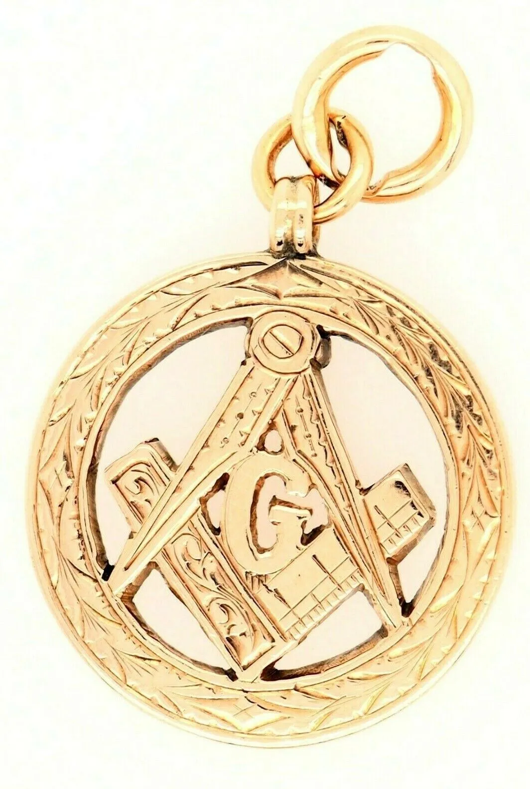 9ct Rose Gold Masonic Lodge Pendant