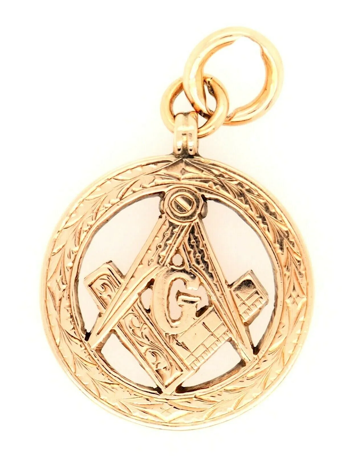 9ct Rose Gold Masonic Lodge Pendant