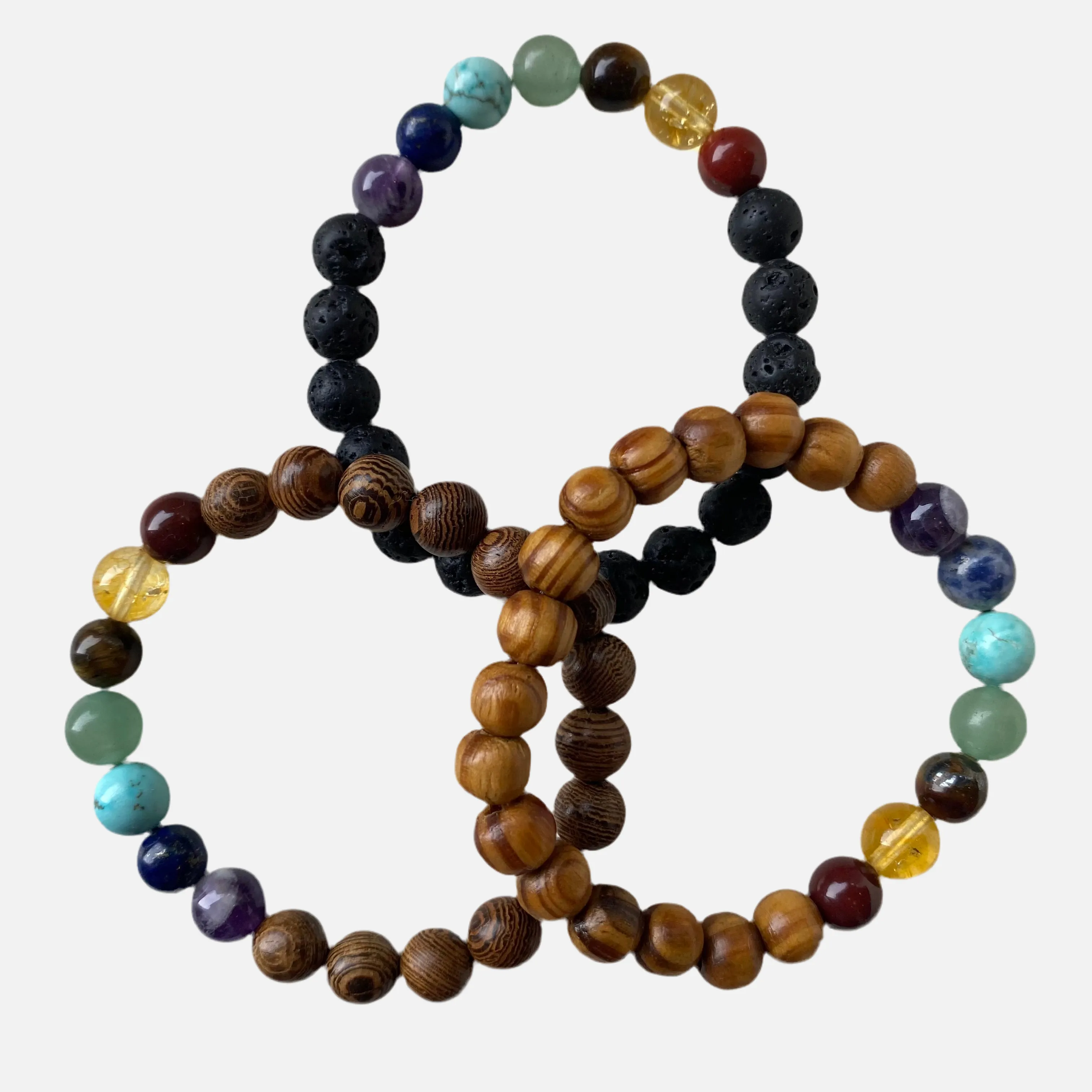 Adama Chakra Lava Stone Chakra Bracelet