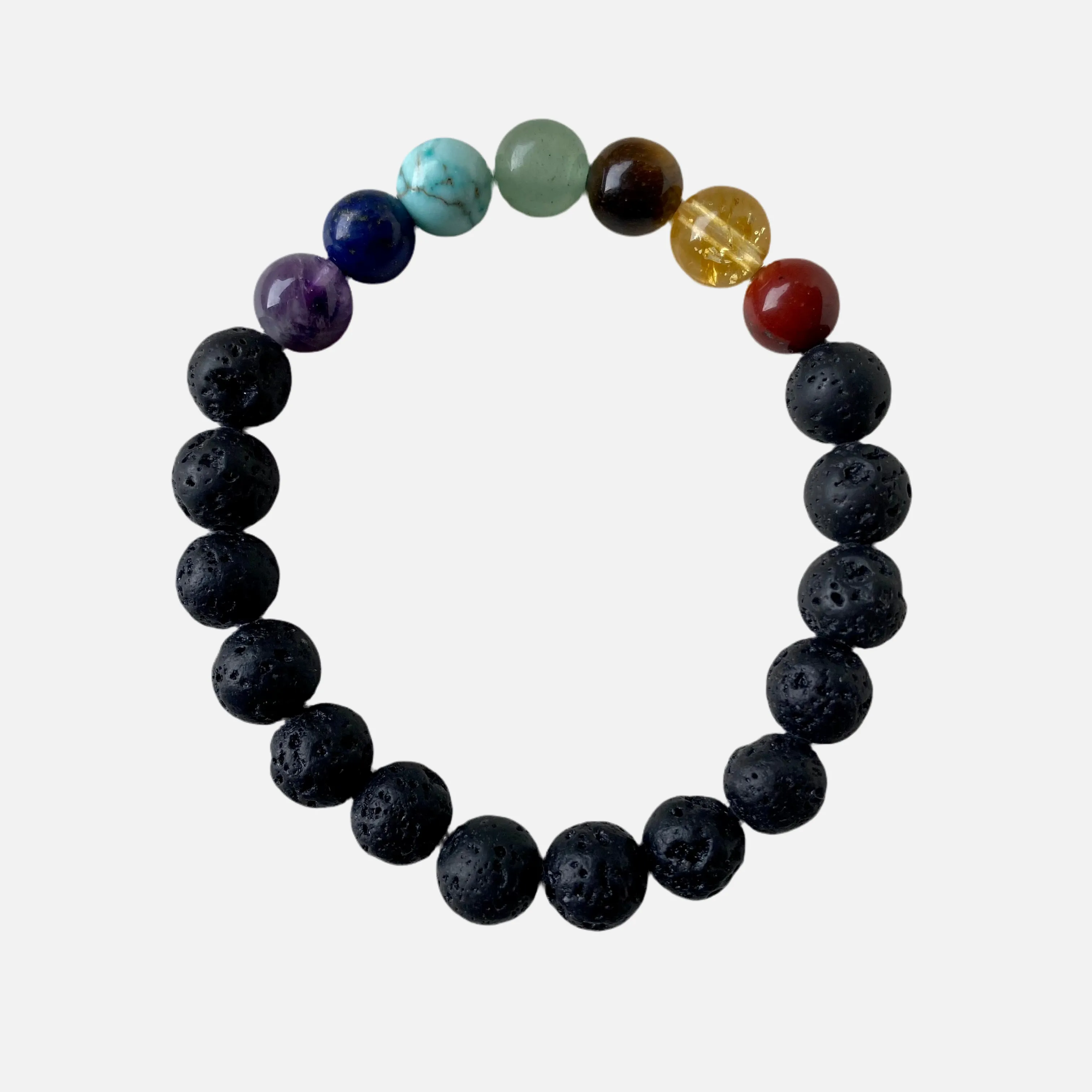 Adama Chakra Lava Stone Chakra Bracelet