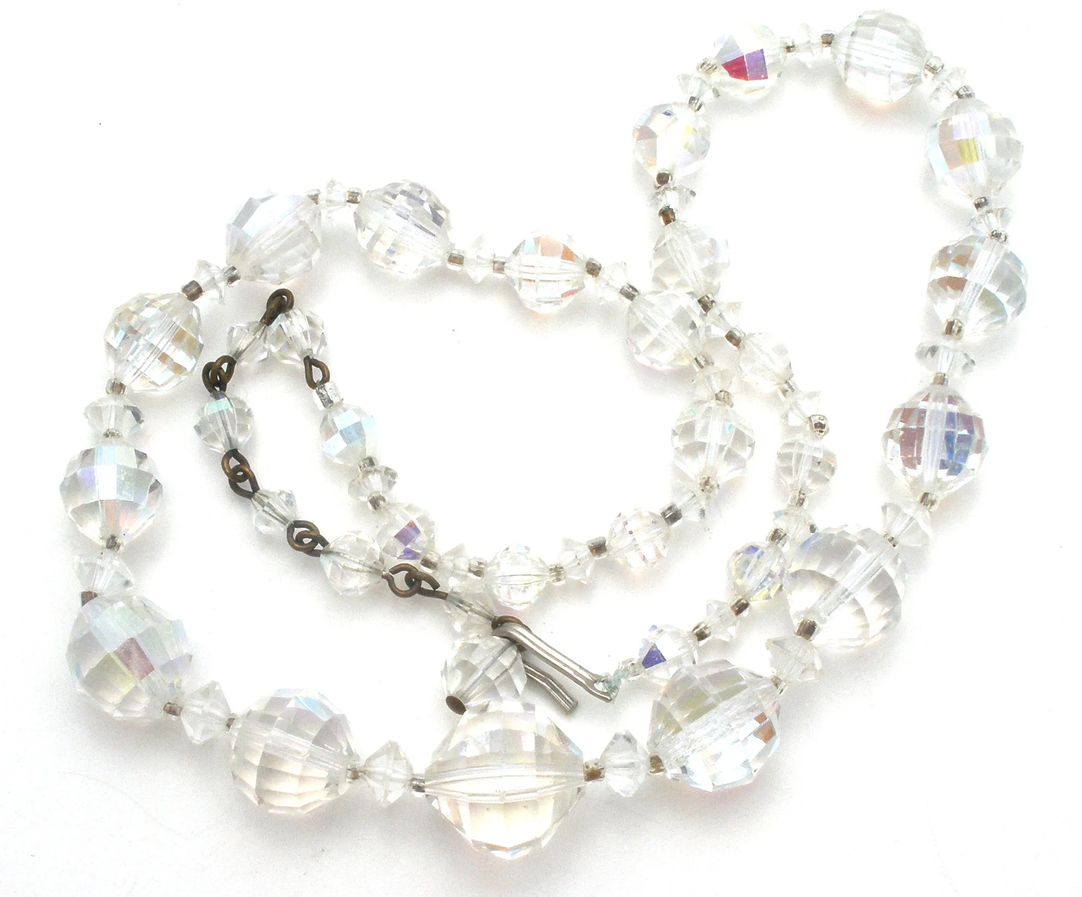 Aurora Borealis Crystal Bead Necklace Set