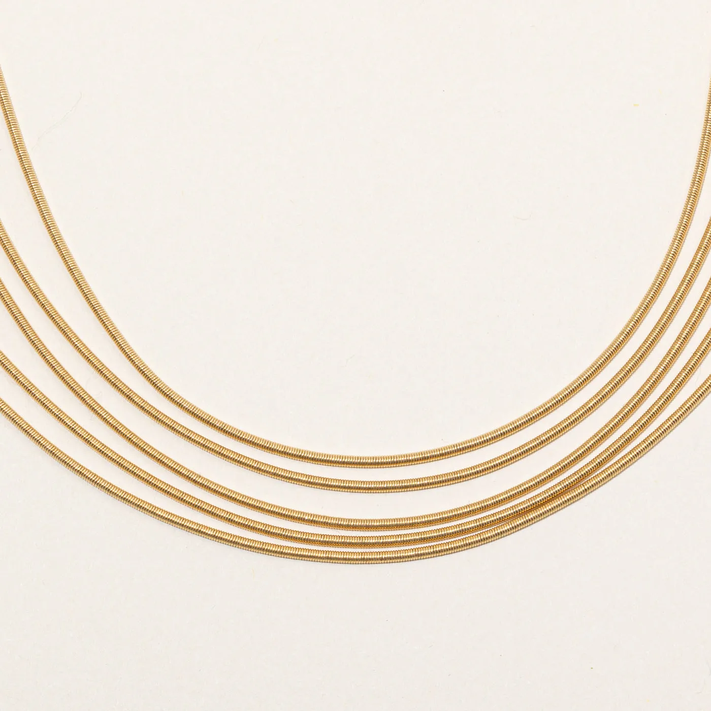 'Birks' 18k Yellow Gold Tiered Necklace | 15" |