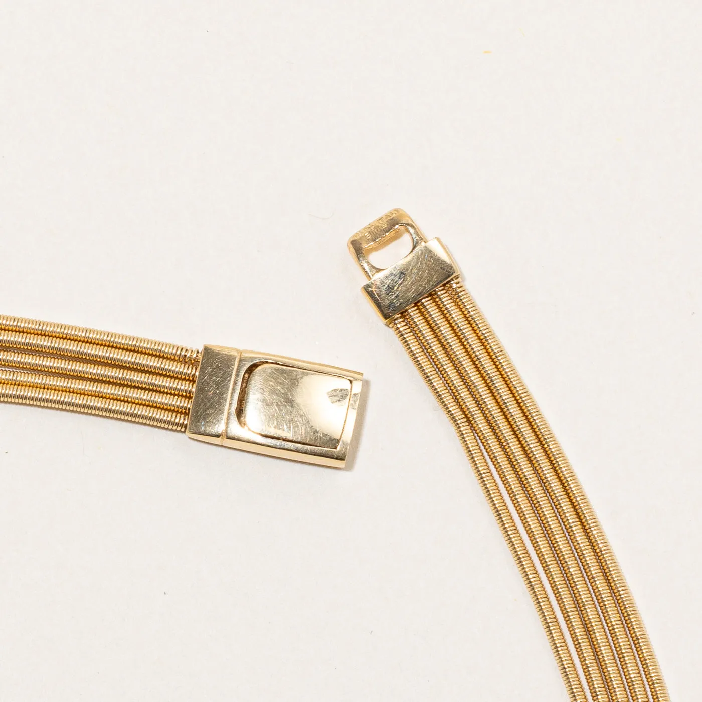 'Birks' 18k Yellow Gold Tiered Necklace | 15" |