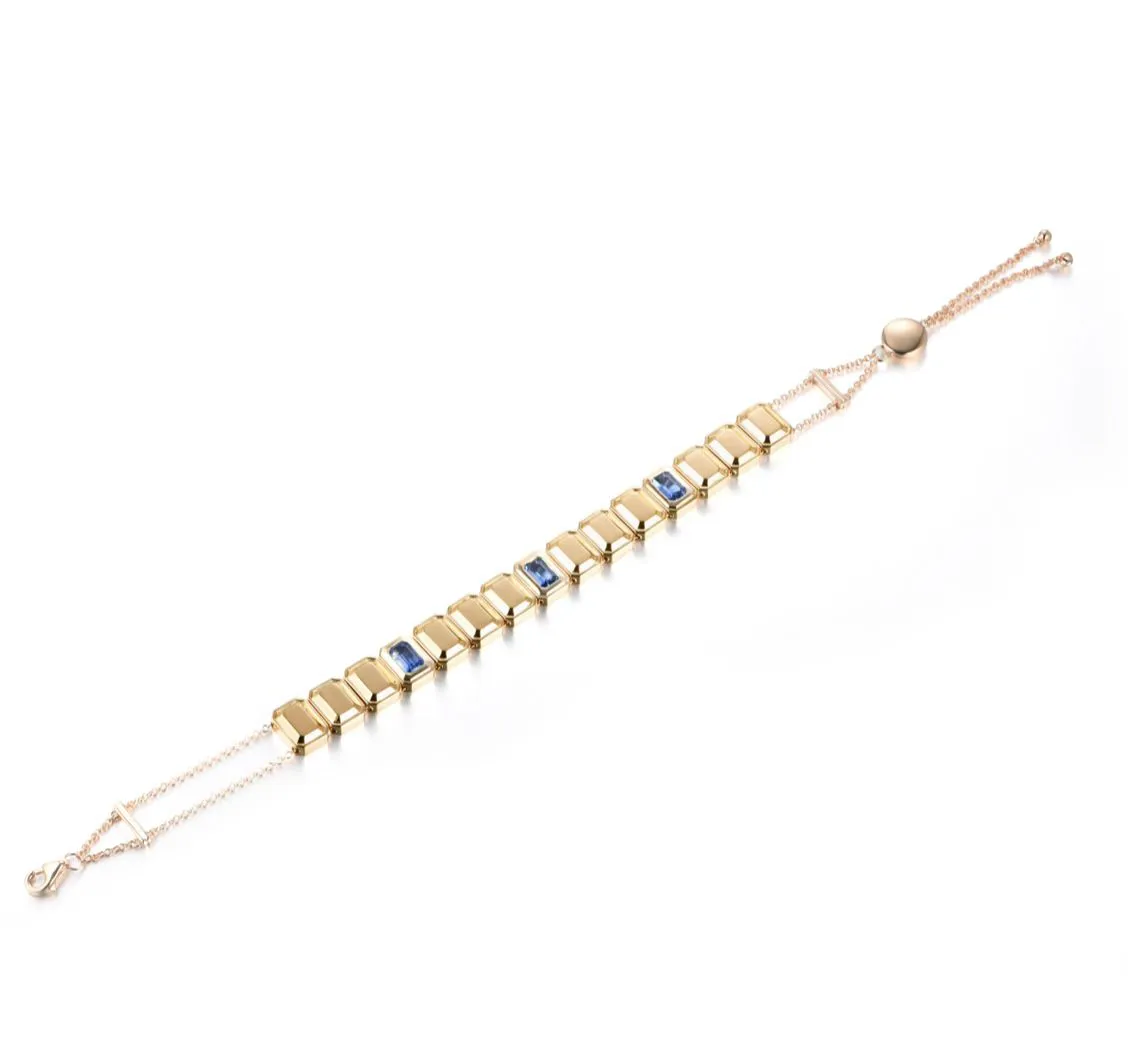 Blue Sapphire Sliding Bracelet