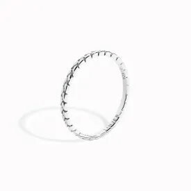 Braided Silver Ring - Lillian