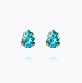 Caroline Svedbom Superpetite Drop Earrings Aquamarine