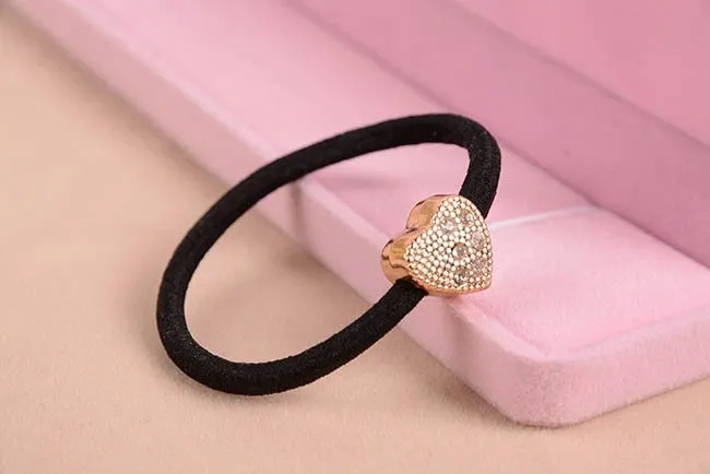 Cat Star Butterfly Black Elastic Ponytail Holders