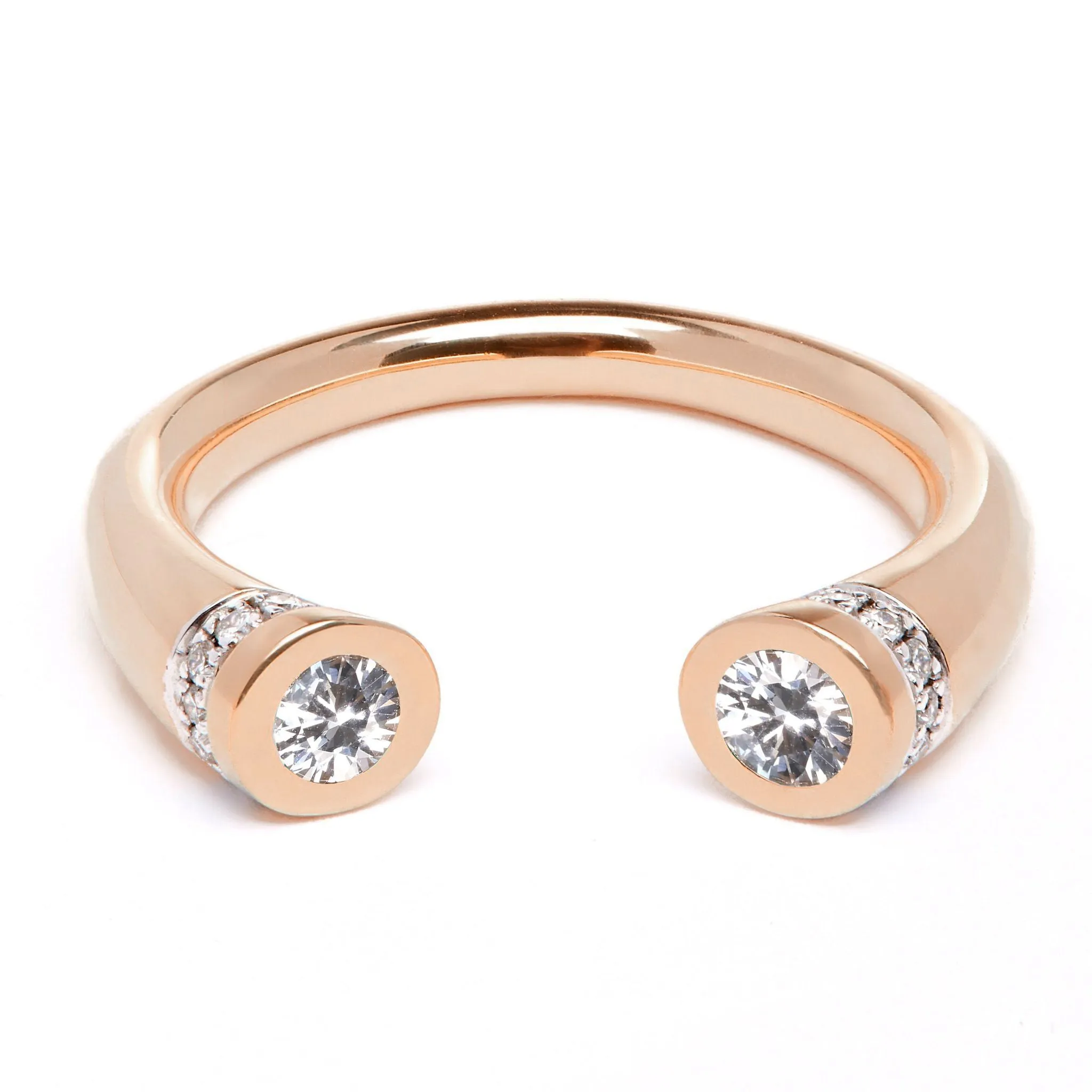 Chete Ring - Gold & White Sapphire