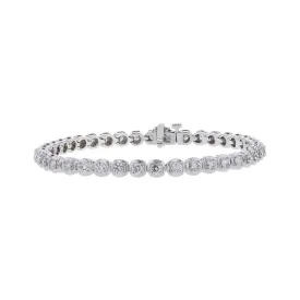 Chimera Cushion Set Diamond Tennis Bracelet 3ct