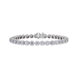 Chimera Cushion Set Diamond Tennis Bracelet 5ct