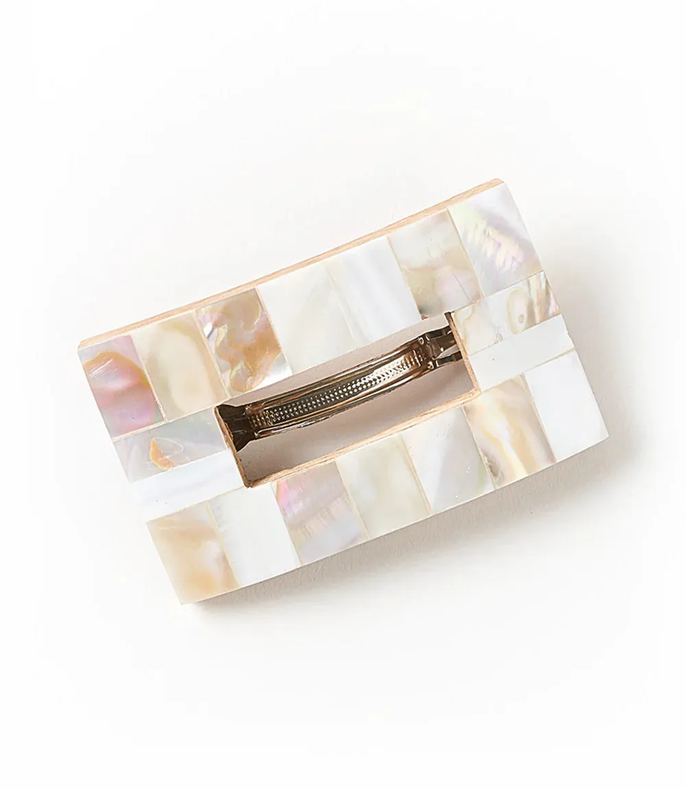 Chitra Mother of Pearl Cutout Barrette