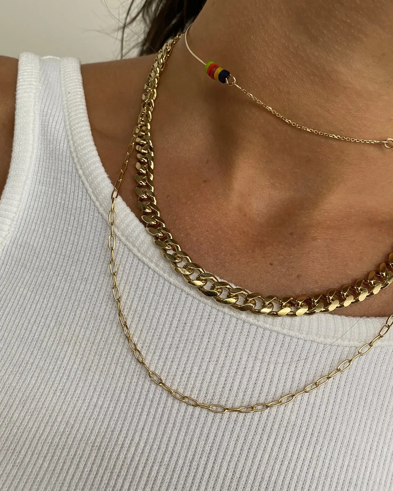 Chunky Curb Necklace | Gold