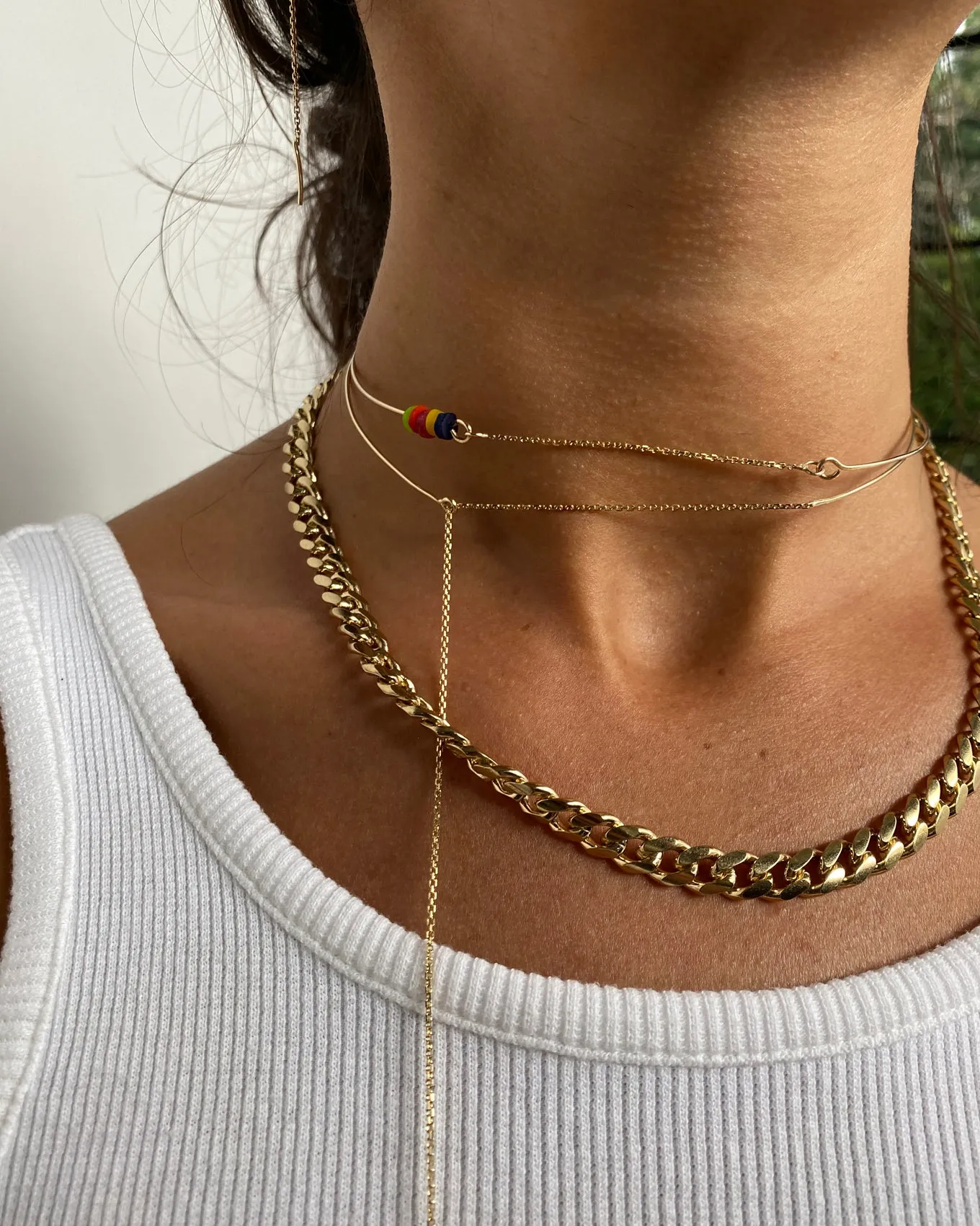 Chunky Curb Necklace | Gold