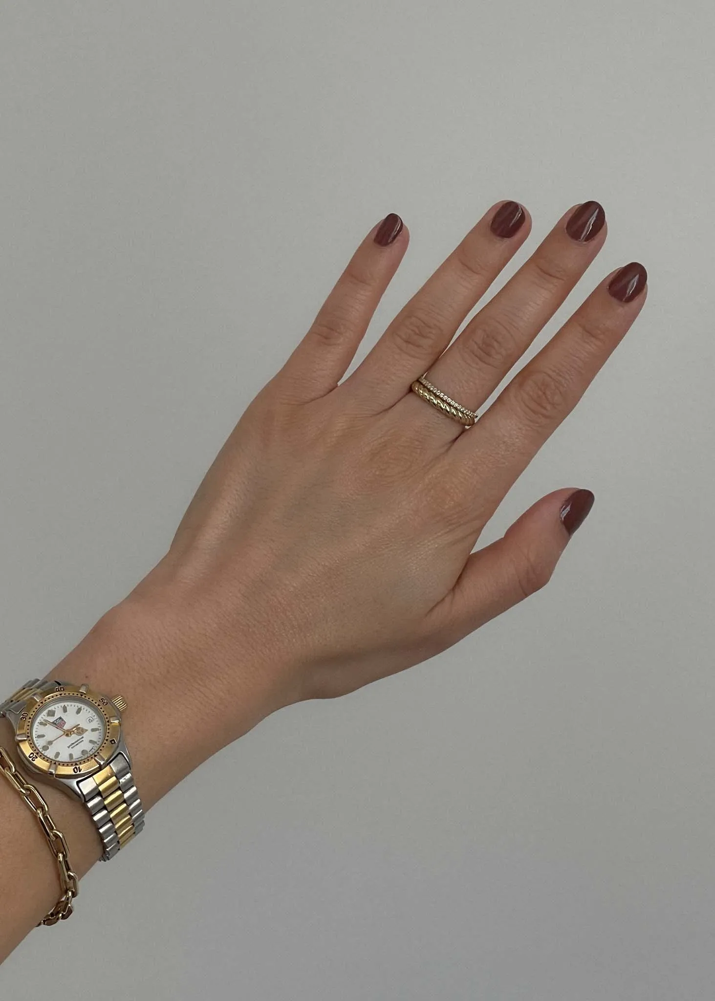 Claudine Twist & Dahlia Pavé Ring Stack