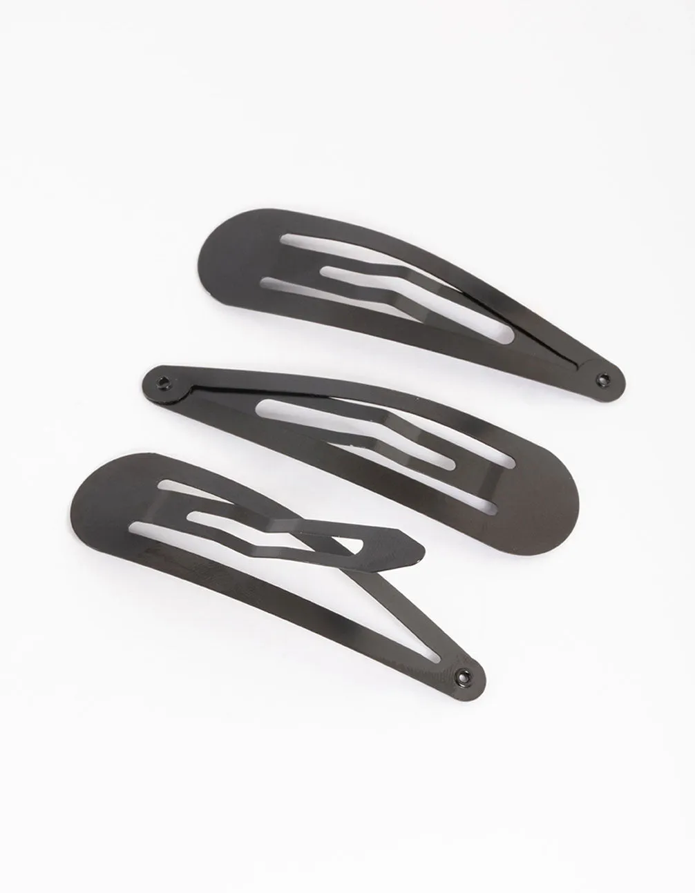 Coated Black Large Snap Clip Pack