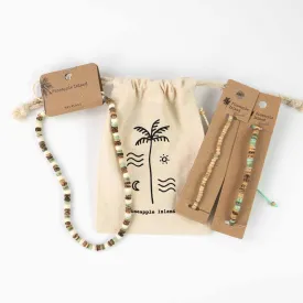 Coconut Wood Jewellery Set