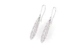 Feather Earrings - Sterling Silver