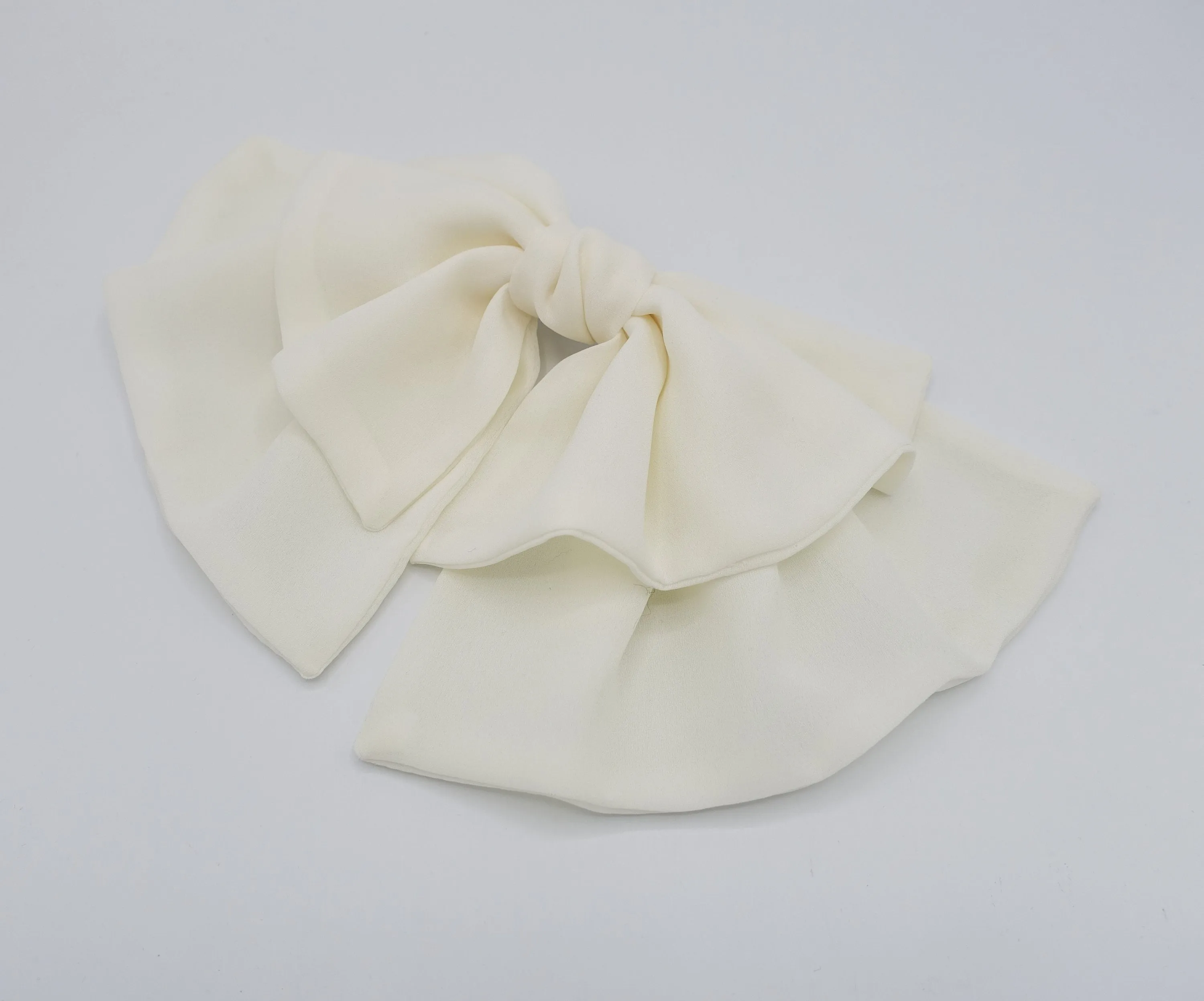 flair hair bow, large hair bow, chiffon hair bow for women