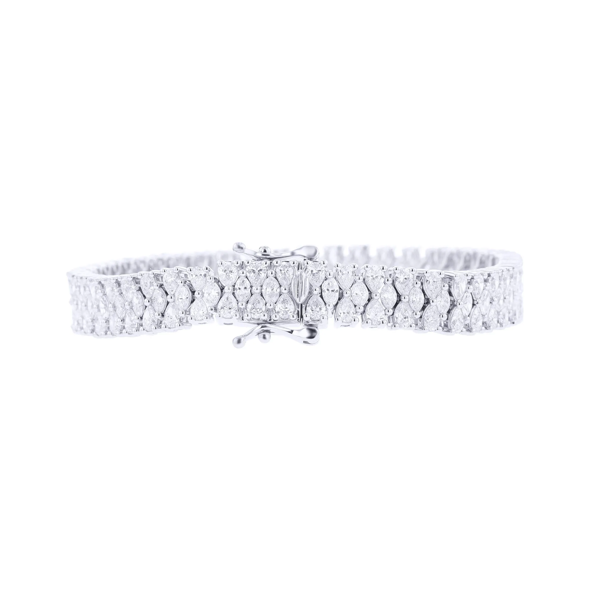 Forever Pear and Marquise Diamond Tennis Bracelet