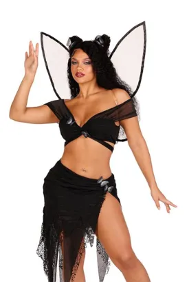 Four Piece Dark Fairy Costume Set