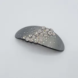 galaxy rhinestone embellished cellulose acetate hair barrette women hair accessory