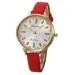 Genvivia brand quartz watch Women multi candy color PU Leather belt Wrist Watch unique pattern clock relogios femininos #A8