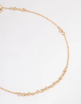 Gold Ball Chain Choker