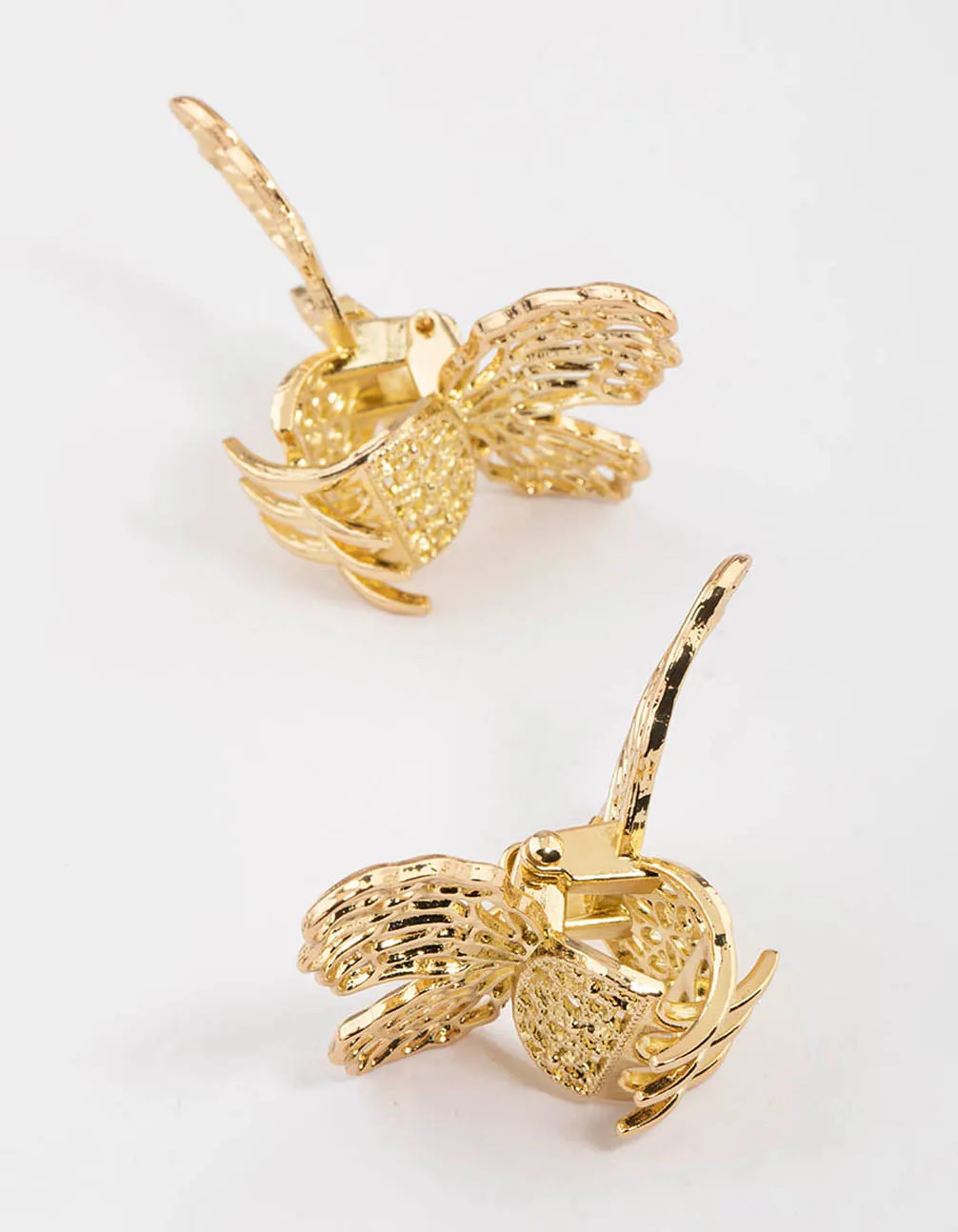 Gold Mini Butterfly Hair Claw Clip Pack