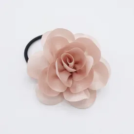 Handmade Mini Flower Hair Elastic Ponytail Holder Women Flower Hair Accessory