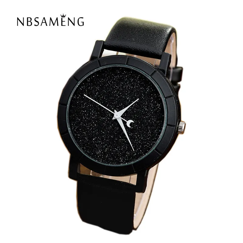 Hot Sale 2017 Fashion Romantic Space Women's Watches Luxury Ladies Leather Quartz Watch Female Watch Montre Wristwatches LZ2030