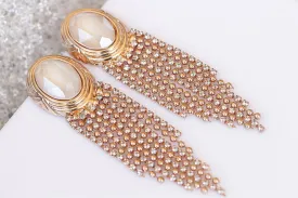 LONG WEDDING EARRINGS