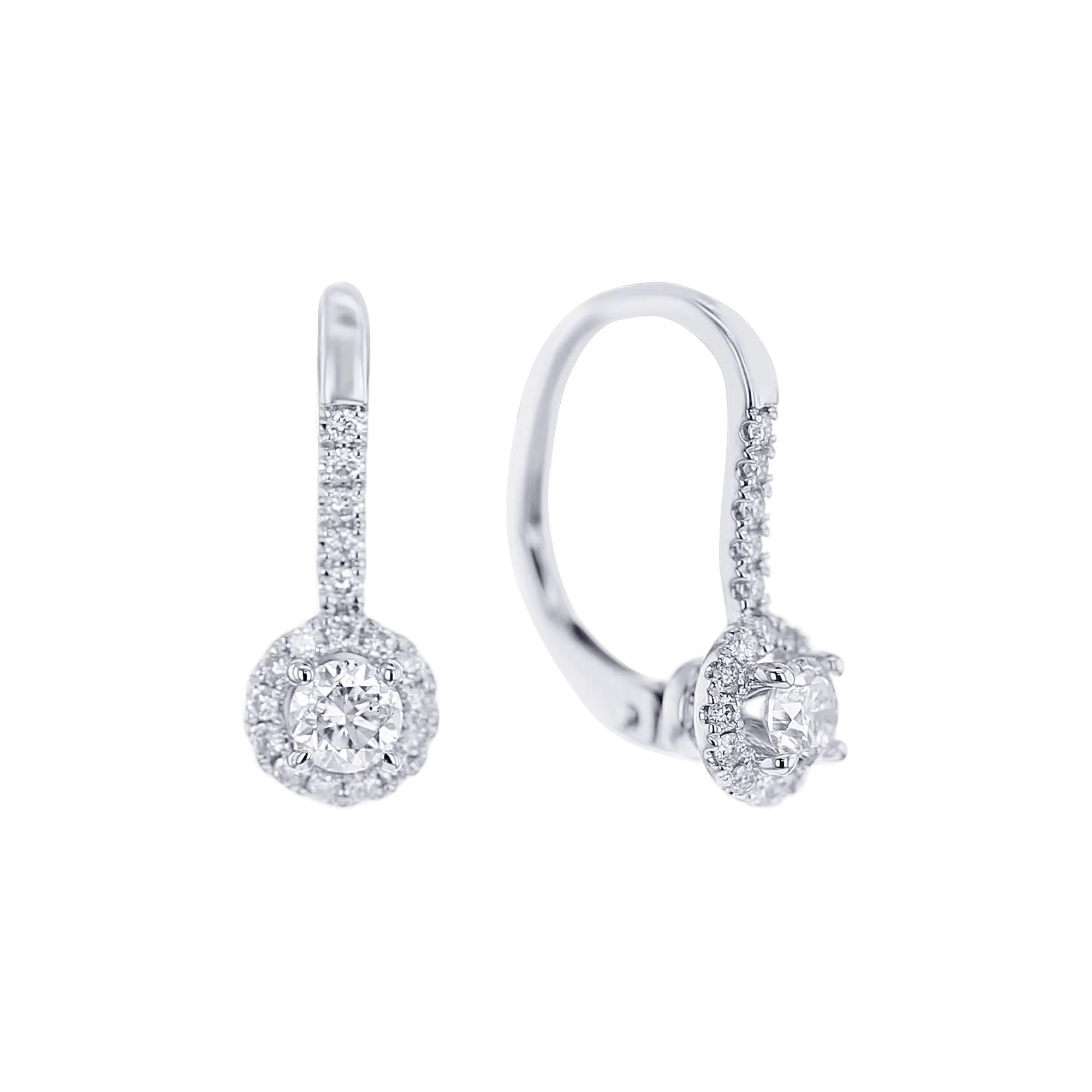 Luna Diamond Drop Earrings 1 1/8ct