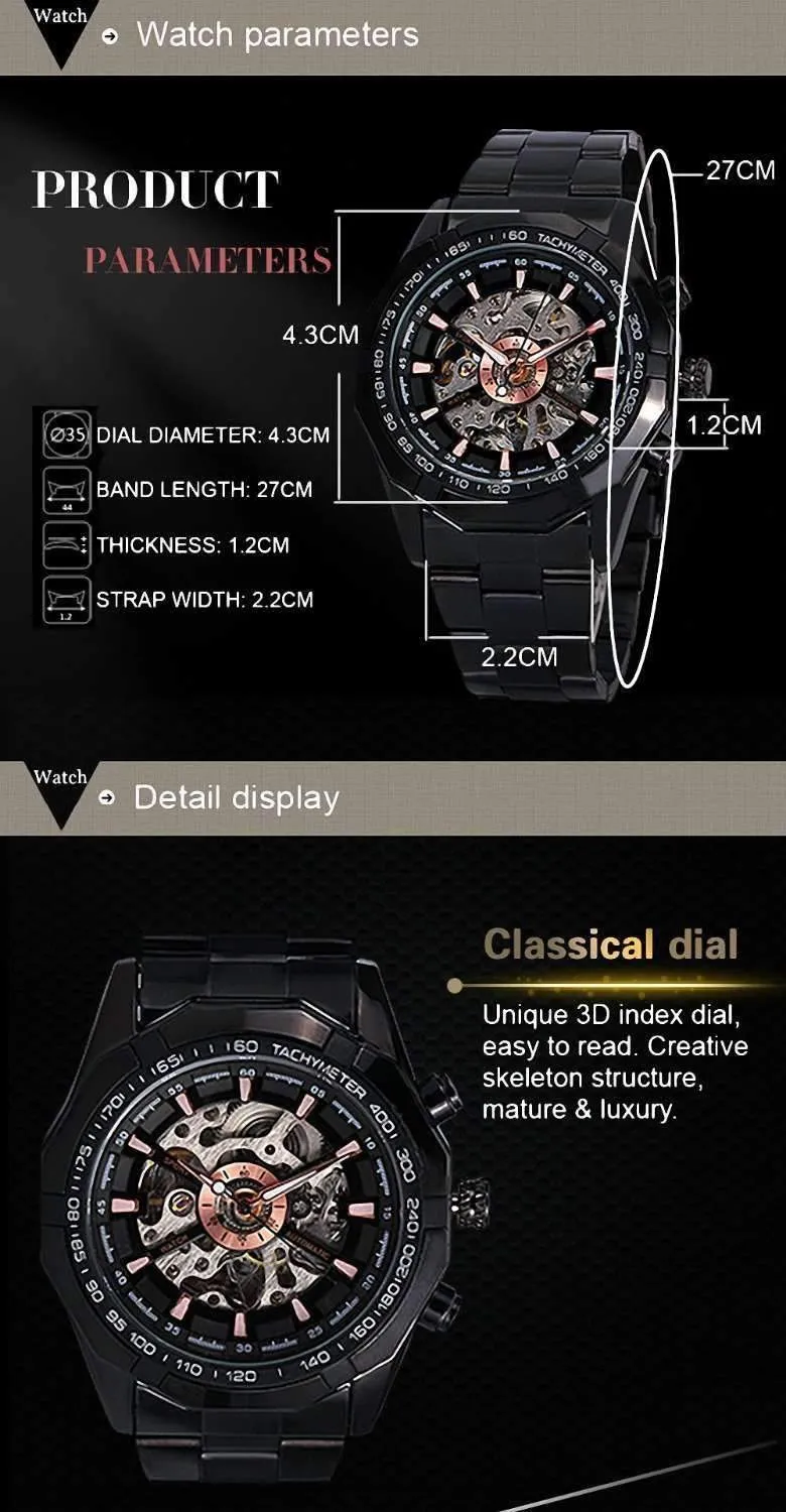 Men's Vitro Skeleton Watch