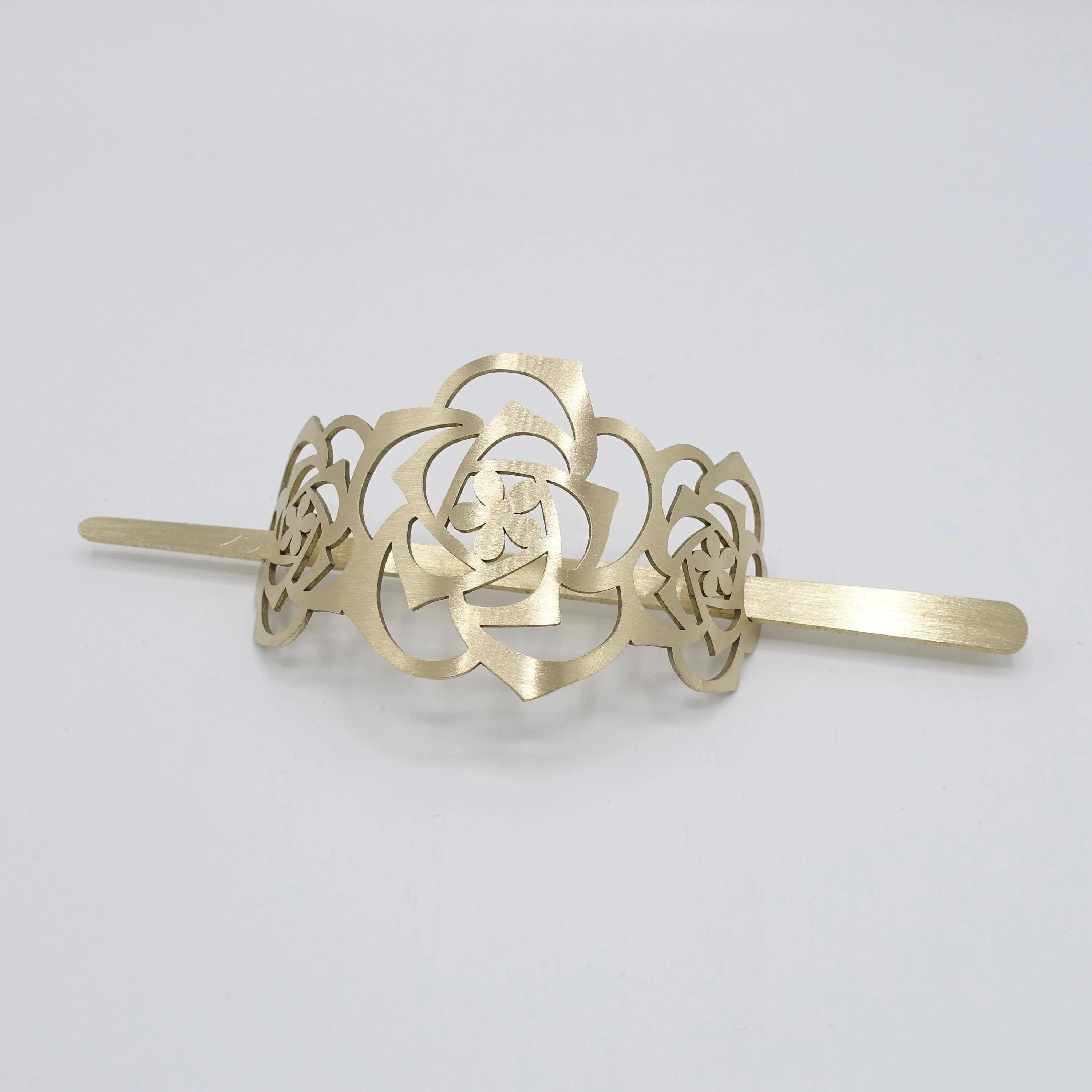 metal hair barrette with stick hair slide for women