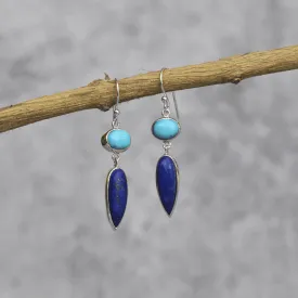 Midnight Blue - Turquoise & Lapis Earrings