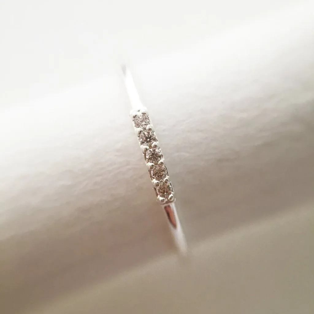 Mini Crystal Row Ring