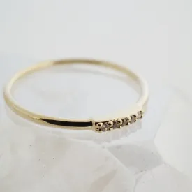 Mini Crystal Row Ring