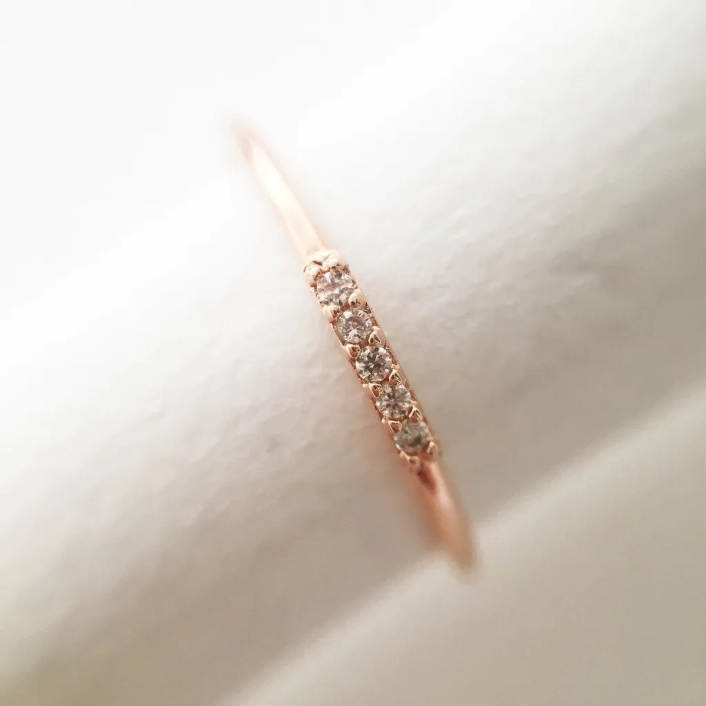 Mini Crystal Row Ring