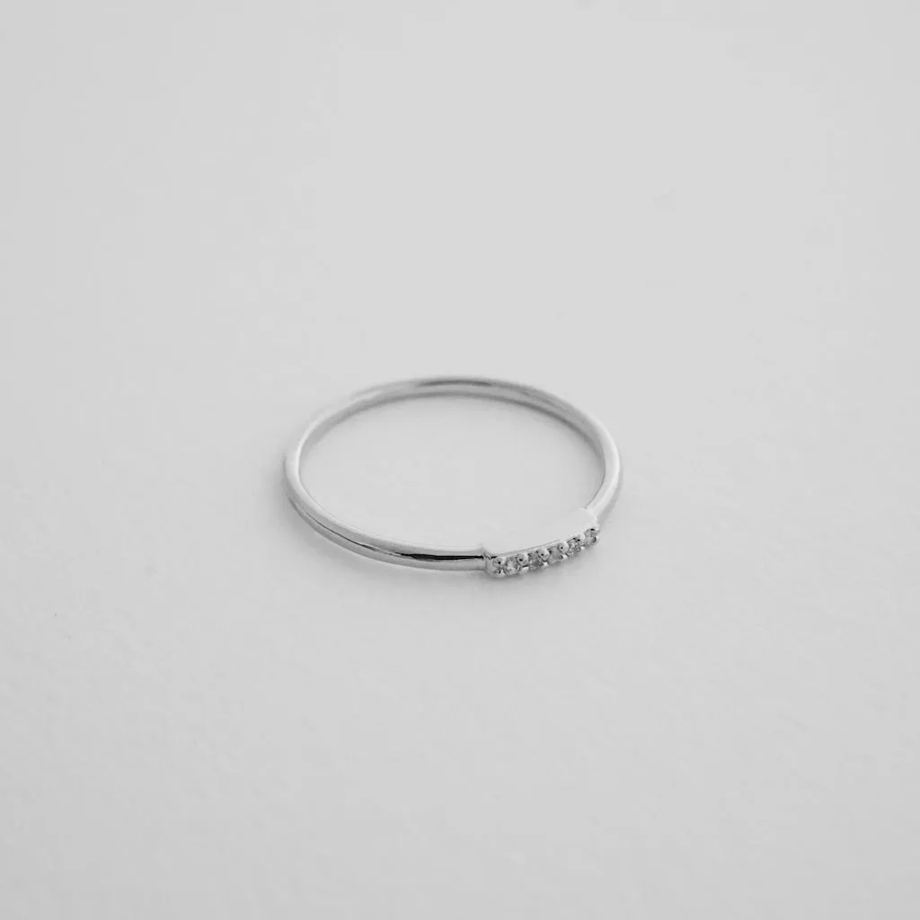 Mini Crystal Row Ring