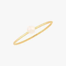 Mini Pearl Ring Gold