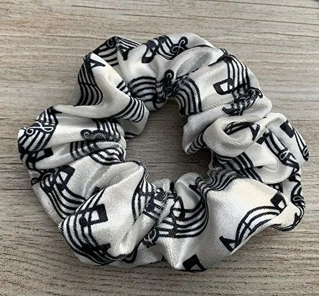 Music Premium Velvet Scrunchie