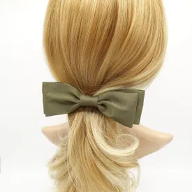 narrow hair bow layered Autumn hair bow barrette for women