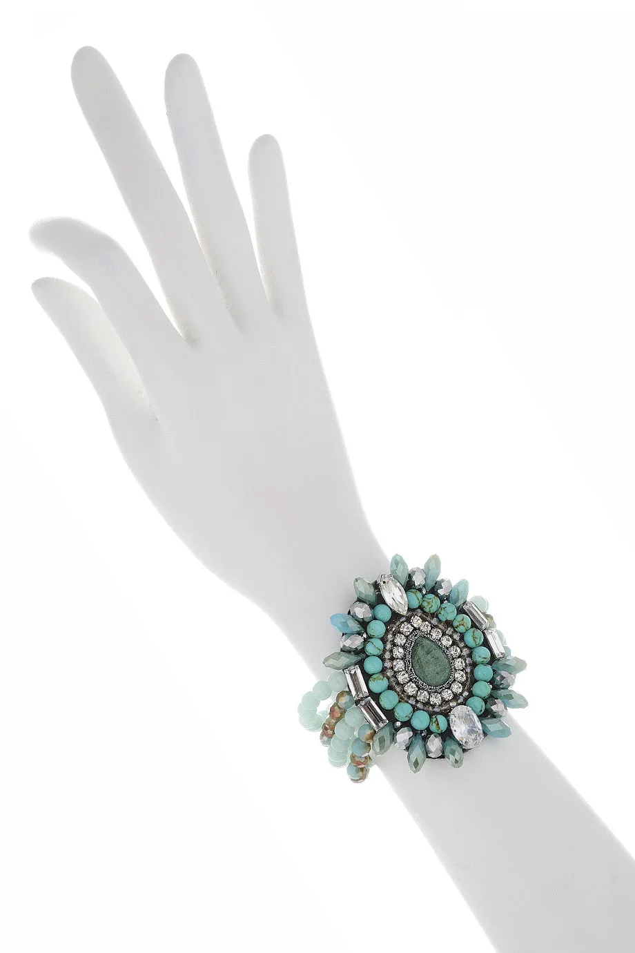 PATRIZIA Agate Beaded Bracelet