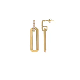 Rectangular Drop Earrings