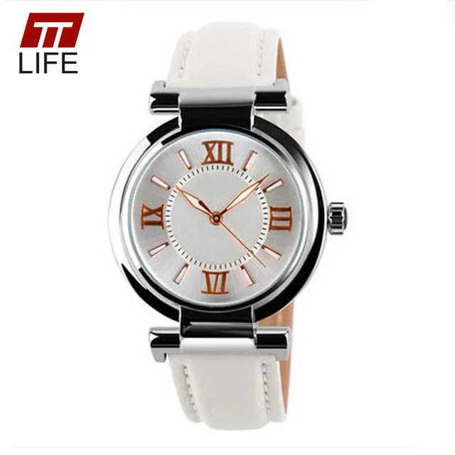 TTLIFE New Womens Leather Watches Fashion Sports Diver Watch Quartz Women Wrist Watches Water Resistant Clock relogio feminino