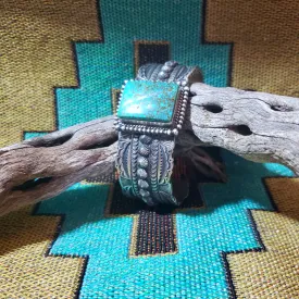 Turquoise Tooled Cuff Bracelet GJ-BRC-0006