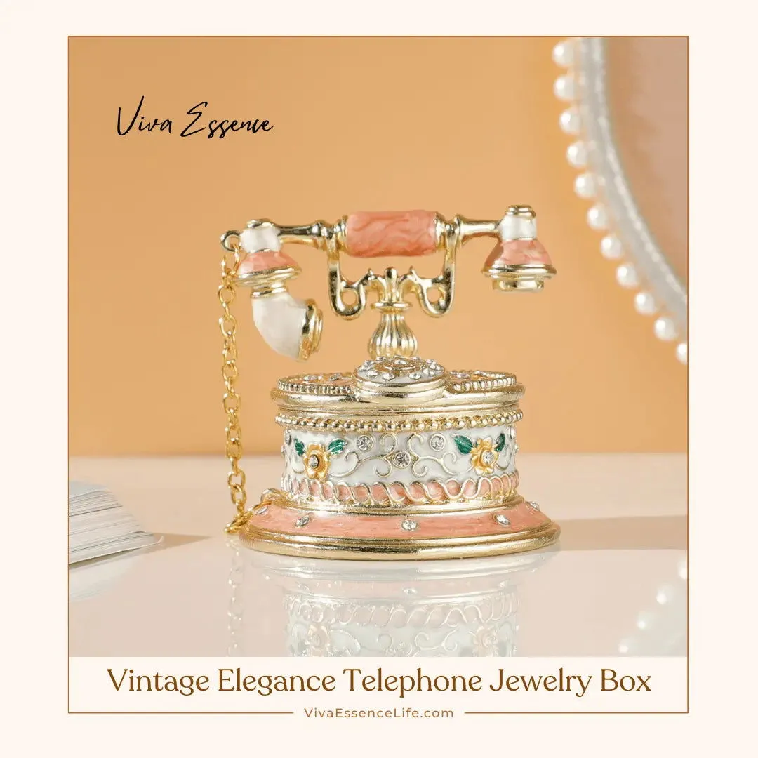 Vintage Elegance Telephone Jewelry Box